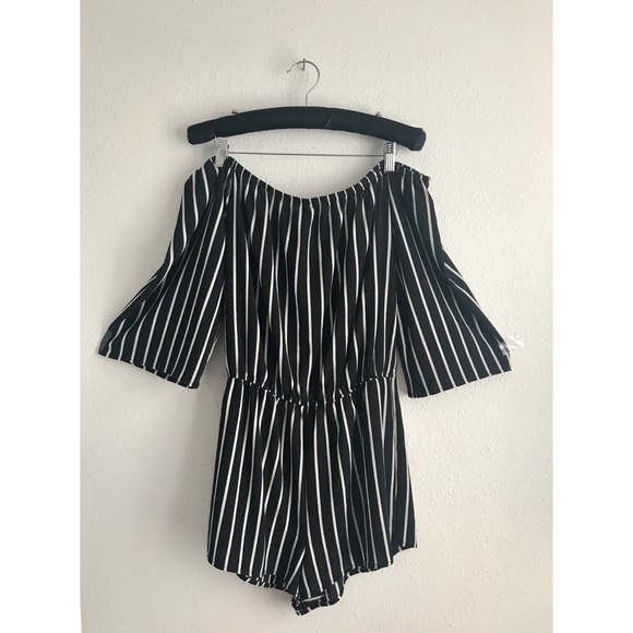 Ambiance Dresses & Skirts - • Pinstripe Romper •